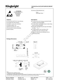 APHB1608ZGSYKJ3C Datasheet Cover