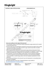 APHB1608ZGSYKJ3C Datasheet Page 6