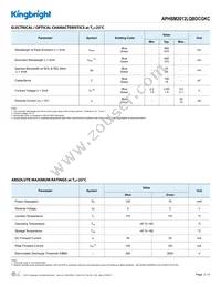 APHBM2012LQBDCGKC Datasheet Page 2