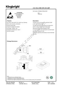 APHBM2012PBASURKC Datasheet Cover