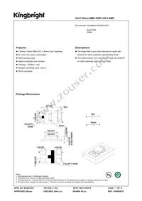 APHBM2012SURKCGKC Datasheet Cover