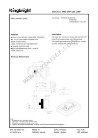 APHBM2012SURKSYKC Datasheet Cover