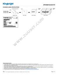 APHCM2012CGCK-F01 Datasheet Page 4