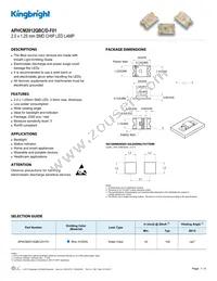 APHCM2012QBC/D-F01 Datasheet Cover