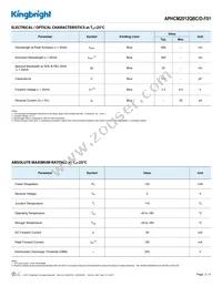 APHCM2012QBC/D-F01 Datasheet Page 2