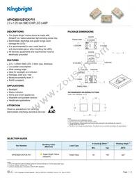APHCM2012SYCK-F01 Datasheet Cover