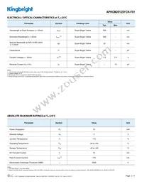 APHCM2012SYCK-F01 Datasheet Page 2