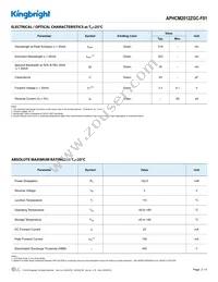 APHCM2012ZGC-F01 Datasheet Page 2