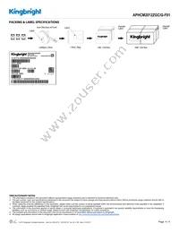 APHCM2012ZGC/G-F01 Datasheet Page 4