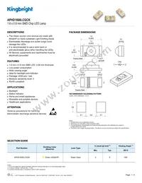 APHD1608LCGCK Datasheet Cover