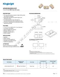 APHHS1005LSECK/J3-PF Datasheet Cover