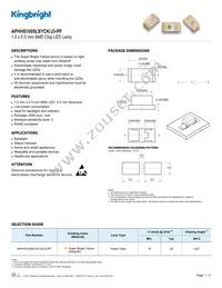 APHHS1005LSYCK/J3-PF Datasheet Cover