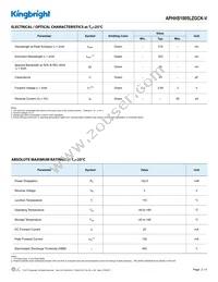 APHHS1005LZGCK-V Datasheet Page 2