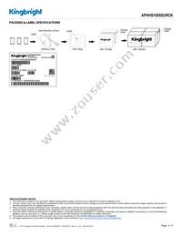 APHHS1005SURCK Datasheet Page 4