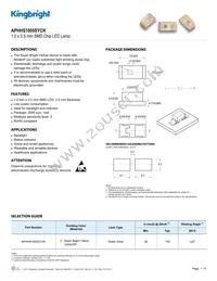 APHHS1005SYCK Datasheet Cover