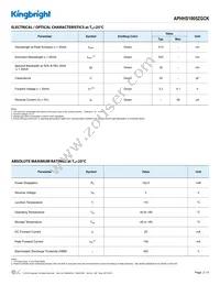 APHHS1005ZGCK Datasheet Page 2