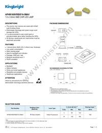 APHM1608VRBXF/A-5MAV Datasheet Cover