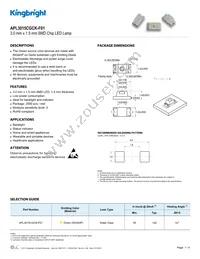 APL3015CGCK-F01 Datasheet Cover