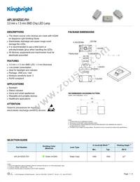 APL3015ZGC-F01 Datasheet Cover