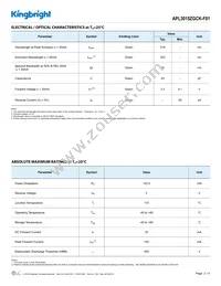 APL3015ZGCK-F01 Datasheet Page 2