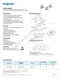 APPA3010ZGCK Datasheet Cover