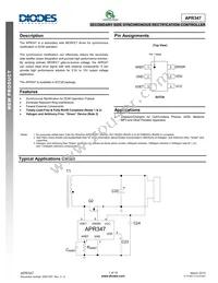 APR347W6-7 Datasheet Cover