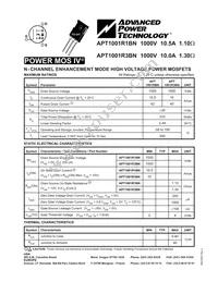 APT1001R1BN Datasheet Cover