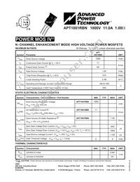 APT1001RBN Datasheet Cover