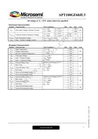 APT100GF60JU3 Datasheet Page 2