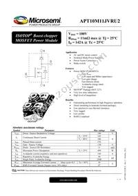 APT10M11JVRU2 Datasheet Cover