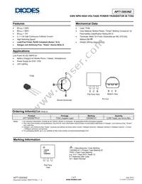 APT13003NZTR-G1 Datasheet Cover