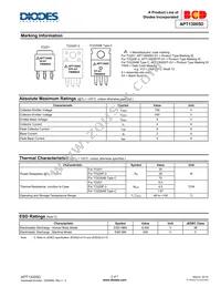 APT13005DT-G1 Datasheet Page 2