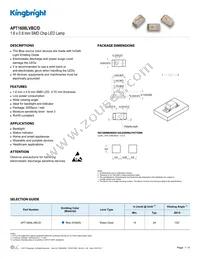 APT1608LVBC/D Datasheet Cover