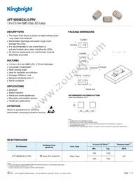 APT1608SECK/J3-PRV Datasheet Cover