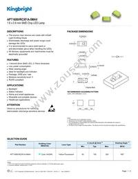 APT1608VRCXF/A-5MAV Datasheet Cover
