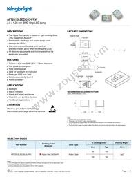 APT2012LSECK/J3-PRV Datasheet Cover