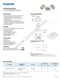 APT2012SYCK/J3-PRV Datasheet Cover