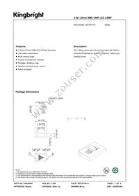 APT2012YC Datasheet Cover