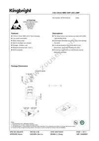 APT2012ZGC/E Datasheet Cover