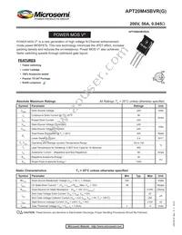 APT20M45BVRG Datasheet Cover