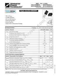 APT31N60BCSG Datasheet Cover