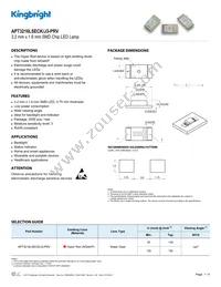 APT3216LSECK/J3-PRV Datasheet Cover