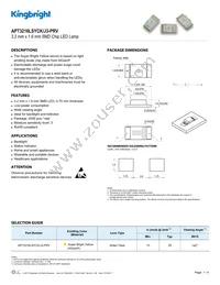 APT3216LSYCK/J3-PRV Datasheet Cover