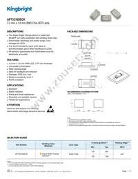 APT3216SECK Datasheet Cover