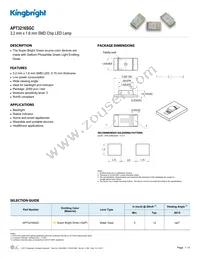 APT3216SGC Datasheet Cover