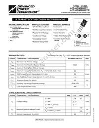 APT40DQ120BCTG Datasheet Cover