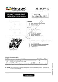 APT40DS04HJ Datasheet Cover