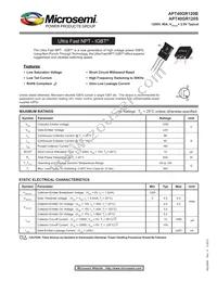 APT40GR120B Datasheet Cover