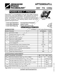 APT55M50JFLL Datasheet Cover