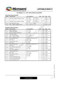 APT60GF60JU2 Datasheet Page 2